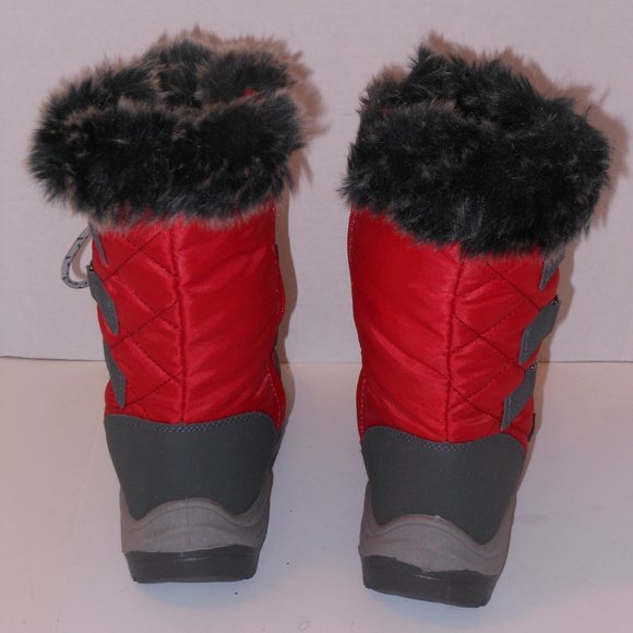 APRES BY LAMO RED & GRAY BOOTS SIZE 6 MEDIUM - Picture 4 of 7